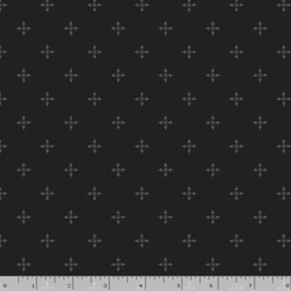 100% Cotton - Bentleys Snowflakes - MFR650951/D BLK - Black  - Marcus Fabrics by Smithsonian Institution