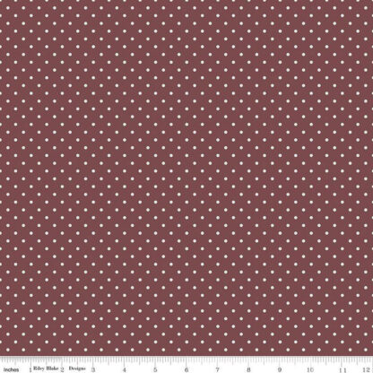 100% Cotton - A Walk on the Prairie Dots - C15237-MARSALA - Marsala - Modern Prairie