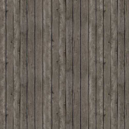 100% Cotton - Landscape Medley Barn Wood - ES357-GRY - Gray - Elizabeth Studio