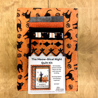 Quilt Kit - The Meow-Gical Night Quilt Kit -  38in x 50in