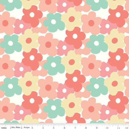 100% Cotton Flannel - Flower Power - RBF14697-MUL - Multi - Riley Blake Designs