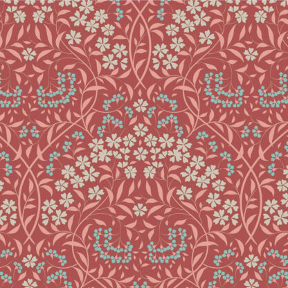 100% Cotton - Sanctuary Larissa - TILDASAN 100565 - Rhubarb - By Tilda