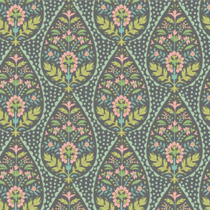 100% Cotton - Sanctuary Adina - TILDASAN 100576 - Greygreen - By Tilda