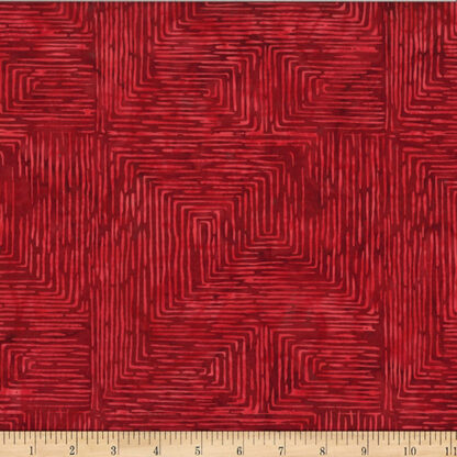 100% Cotton - Bali Batiks - 2573-005 - Red - By Hoffman