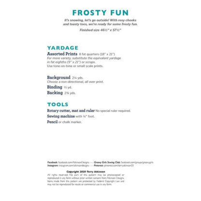 Pattern - Frosty Fun - Atkinson Designs - Image 2