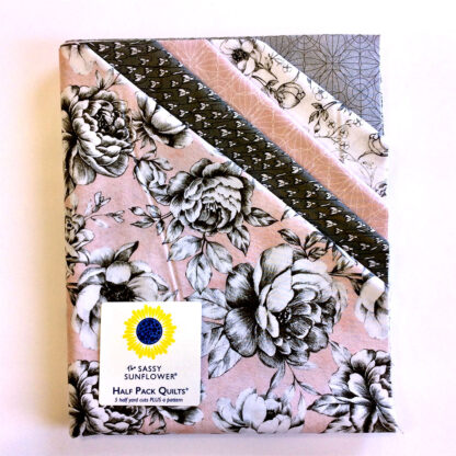 Quilt Kit -  Half Pack Quilts - Idylwilde - Pinks and Greys - 5 half yard cuts 100% cotton