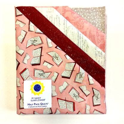 Quilt Kit -  Half Pack Quilts - Book Reader -5 half yard cuts 100% cotton