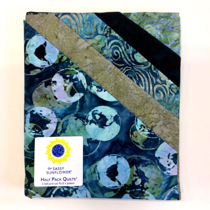 Quilt Kit -  Half Pack Quilts - Orbital Sunrise -5 half yard cuts 100% cotton