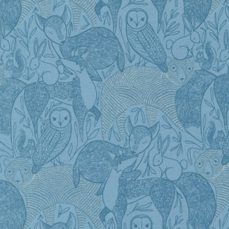 100% Cotton - Woodland Wonder - 548390-16 - Sky - Gingiber - Moda