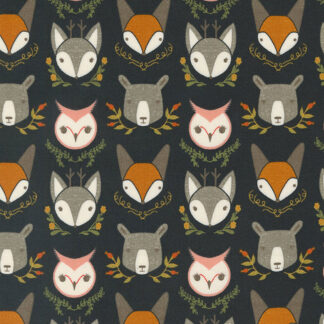 100% Cotton - Woodland Wonder - 548392-21 - Midnight - Gingiber - Moda