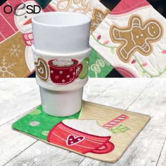 OESD - Embroidery Design - Warm & Cozy Mug Rugs