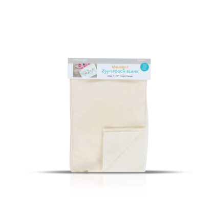 Kimberbell - Blanks - KDKB270 - Zipper Pouch - Cream Canvas - Large 7in x 10in