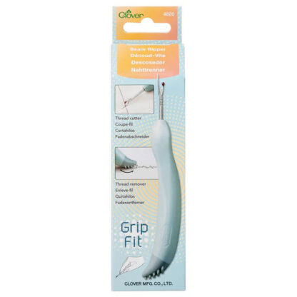 Clover - Seam Ripper - 4820 - White - Grip Fit