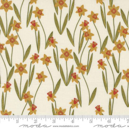 100% Cotton - Bee Garden - 548413M-11 - Metallic Porcelain - Gingiber for Moda
