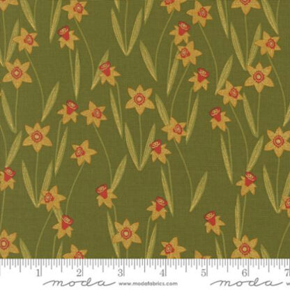 100% Cotton - Bee Garden - 548413M-12 - Metallic Ivy - Gingiber for Moda
