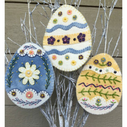 Cotton and Thread Quilts - Sp"egg"tacular Woolie Eggs Ornament Pattern - CTP-023