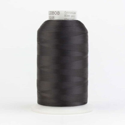 WonderFil - DecoBob - 6000m (6500yd) - DB168 - Charcoal - 80wt/2Ply Cottonized Polyester Thread (King Cone)