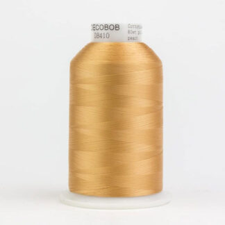 WonderFil - DecoBob - 6000m (6500yd) - DB410 - Peach - 80wt/2Ply Cottonized Polyester Thread (King Cone)