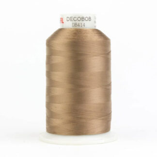 WonderFil - DecoBob - 6000m (6500yd) - DB414 - Soft Tan - 80wt/2Ply Cottonized Polyester Thread (King Cone)