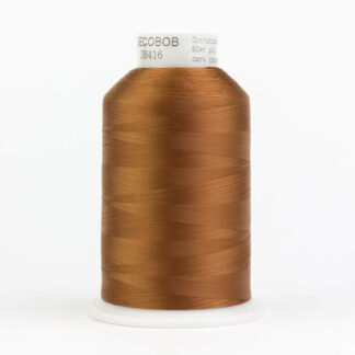 WonderFil - DecoBob - 6000m (6500yd) - DB416 - Dark Copper - 80wt/2Ply Cottonized Polyester Thread (King Cone)