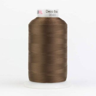 WonderFil - DecoBob - 6000m (6500yd) - DB463 - Dark Tan - 80wt/2Ply Cottonized Polyester Thread (King Cone)