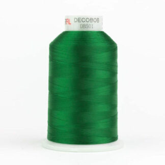 WonderFil - DecoBob - 6000m (6500yd) - DB501 - Evergreen - 80wt/2Ply Cottonized Polyester Thread (King Cone)