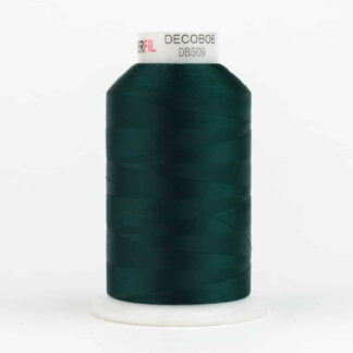 WonderFil - DecoBob - 6000m (6500yd) - DB509 - Dark Green - 80wt/2Ply Cottonized Polyester Thread (King Cone)