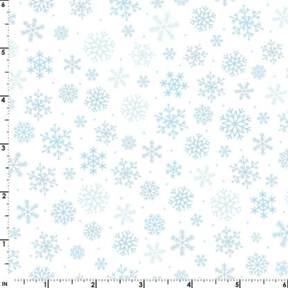 Kimberbell - Celebration - Snowflakes - Blue - Maywood Studio
