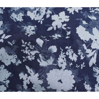 77% Cotton 28% Polyester 2% Spandex - Denim Print - 37262-02 - Dark Blue - Telio - 57 In wide