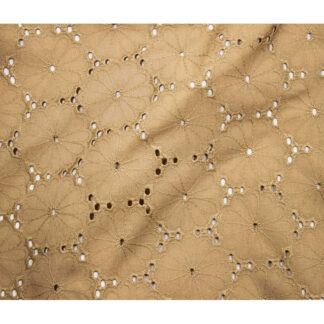 100% Cotton - Daisy Eyelet - 45056-12 - Coffee - Telio - 52 In wide