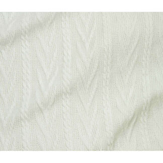 96% Polyester 4% Spandex - Phoenix Cable - 45577-03 - Off White - Telio - 60In wide