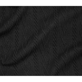 96% Polyester 4% Spandex - Phoenix Cable - 45577-02 - Black - Telio - 60In wide