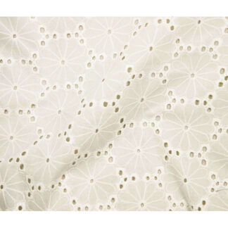 100% Cotton - Daisy Eyelet - 45056-03 - Off White - Telio - 52 In wide
