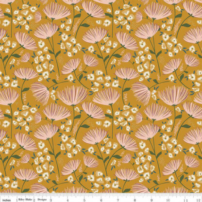 100% Cotton - Blush 'n Butterscotch (Main) - RBC15590 - Butterscotch - Simple Simon & Co - 43 In wide