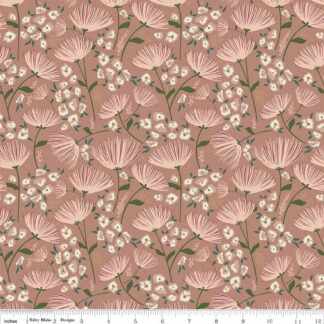 100% Cotton - Blush 'n Butterscotch (Main) - RBC15590 - Dusty Rose - Simple Simon & Co - 43 In wide