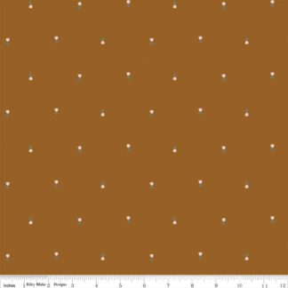 100% Cotton - Blush 'n Butterscotch (Tulips) - RBC15591 - Cinnamon - Simple Simon & Co - 43 In wide