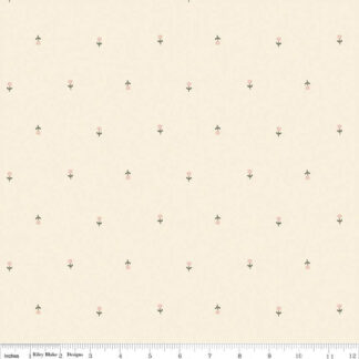 100% Cotton - Blush 'n Butterscotch (Tulips) - RBC15591 - Cream - Simple Simon & Co - 43 In wide