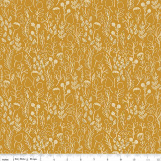 100% Cotton - Blush 'n Butterscotch (Outlines) - RBC15592 - Butterscotch - Simple Simon & Co - 43 In wide