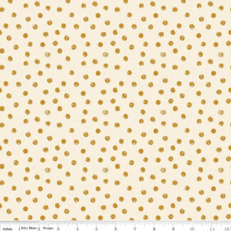 100% Cotton - Blush 'n Butterscotch (Dots) - RBC15593 - Cream - Simple Simon & Co - 43 In wide