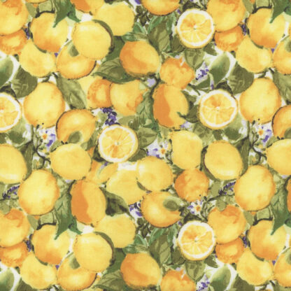 100% Cotton - Lavender Lemonade - 39882-157 - Yellow - Susan Winget - Wilmington Prints