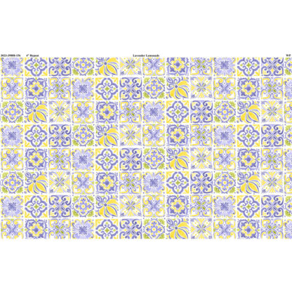 100% Cotton - Lavender Lemonade - 39888-156 - Yellow/Lavender - Susan Winget - Wilmington Prints
