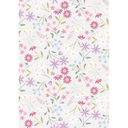 100% Cotton - The Pressed Flower (Sleeping Bloom) - CC51-2 - Pale Mink - Cassandra Connolly - 44 In wide