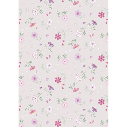 100% Cotton - The Pressed Flower (Floral Affections) - CC53-2 - Mink - Cassandra Connolly - 44 In wide