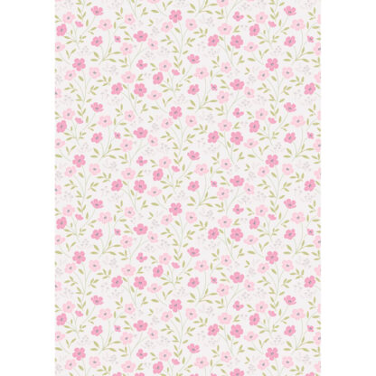 100% Cotton - The Pressed Flower (Timeless Blossom) - CC54-2 - Pale Mink - Cassandra Connolly - 44 In wide