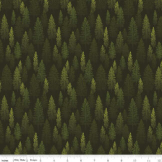 100% Cotton - Pine Grove (Trees) - RBC15932 - Green - The RBD Designers - 43 In wide