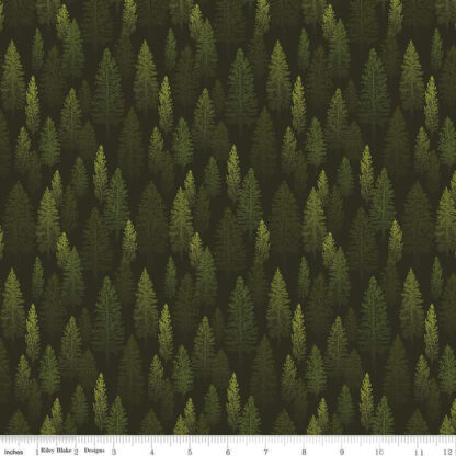 100% Cotton - Pine Grove (Trees) - RBC15932 - Green - The RBD Designers - 43 In wide