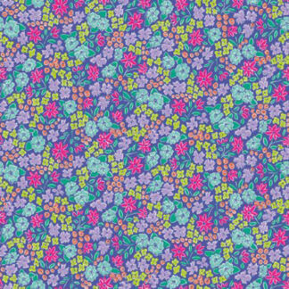 100% Cotton - Vibrance (Main) - RBC15950 - Periwinkle - Leslie Ryan - 43 In wide