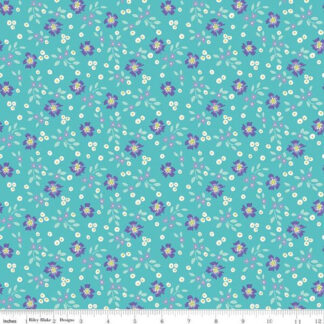 100% Cotton - Vibrance (Abloom) - RBC15951 - Peacock - Leslie Ryan - 43 In wide