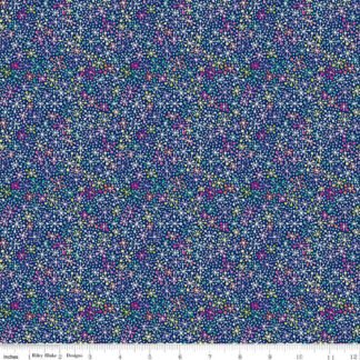 100% Cotton - Vibrance (Jacks) - RBC15952 - Twilight - Leslie Ryan - 43 In wide