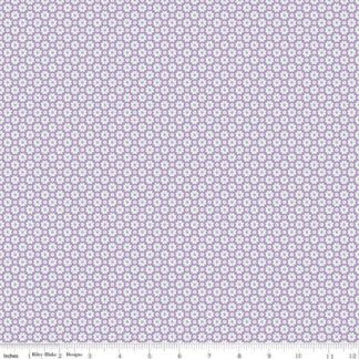 100% Cotton - Vibrance (Flowers) - RBC15953 - Lilac - Leslie Ryan - 43 In wide